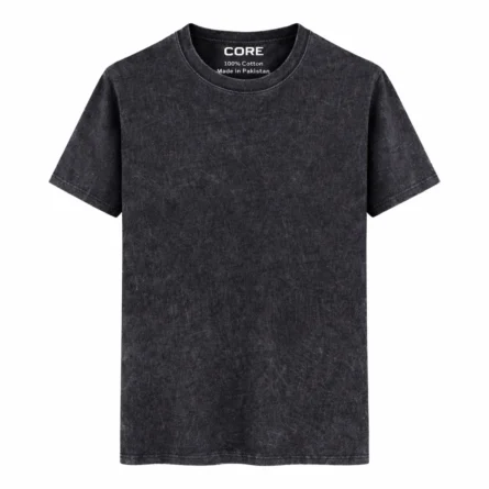 Cotton Acid Washed Regular Fit Tee Shirt