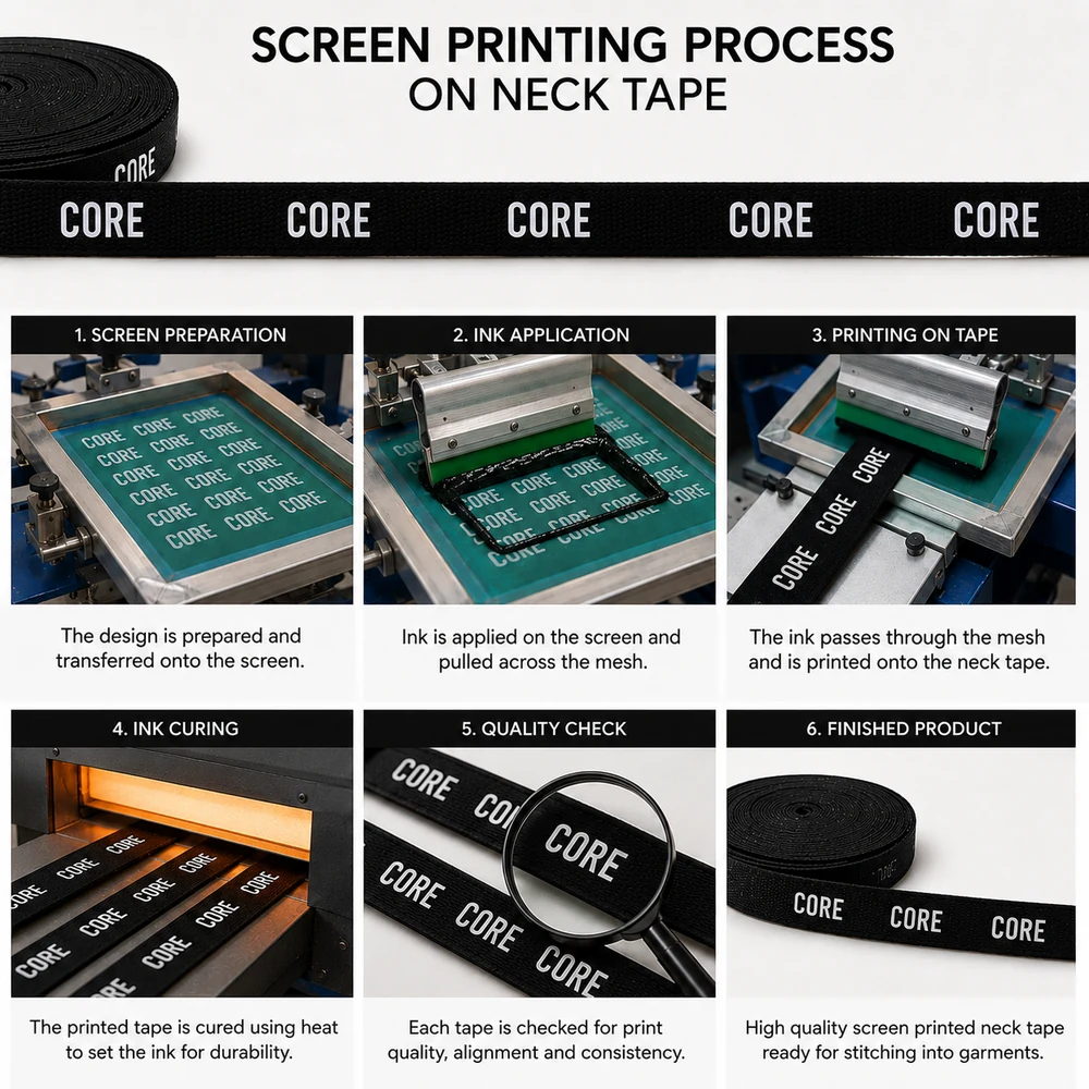 Custom Printed Neck Tape