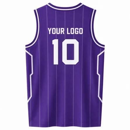 Custom Purple Basketball jersey - Image 2