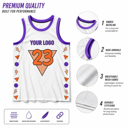 Custom Basketball Sublimated Jersey - Image 3