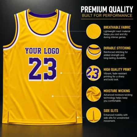 Custom Sublimated Basketball Jersey - Image 2