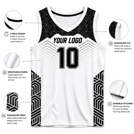 Custom Mono Strike Basketball Jersey - Image 3