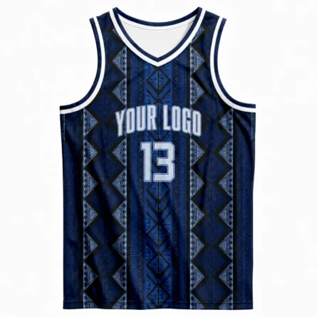 Custom Navy Sublimated Basketball jersey