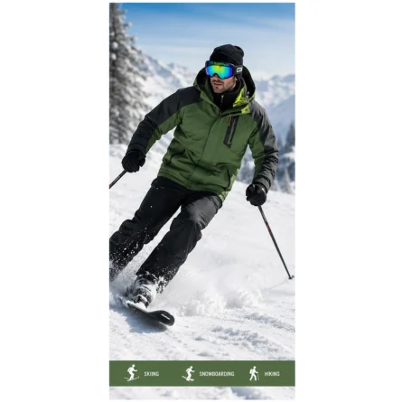 Custom Winter Sports Snowboarding Jacket - Image 4