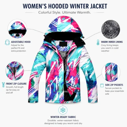 Custom  Women Abstract Print Jacket - Image 3