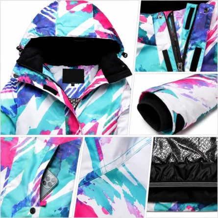 Custom  Women Abstract Print Jacket - Image 4
