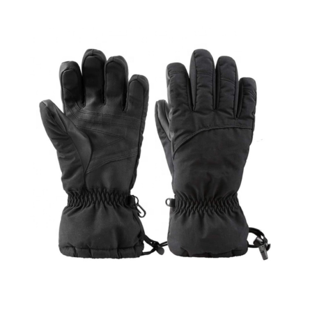 Custom Long Unisex Black Water-Resistant Insulated Gloves