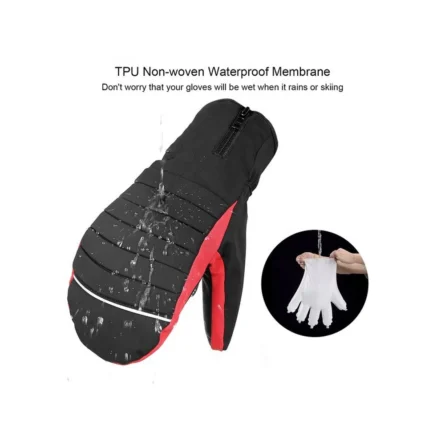 Custom  Winter  Leather Mittens - Image 2