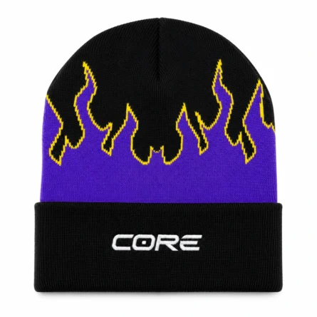 Custom Flame Knit Beanie