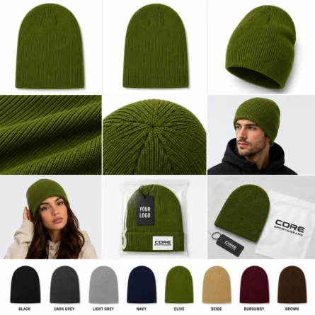 Custom Thick Knit Beanie - Image 2