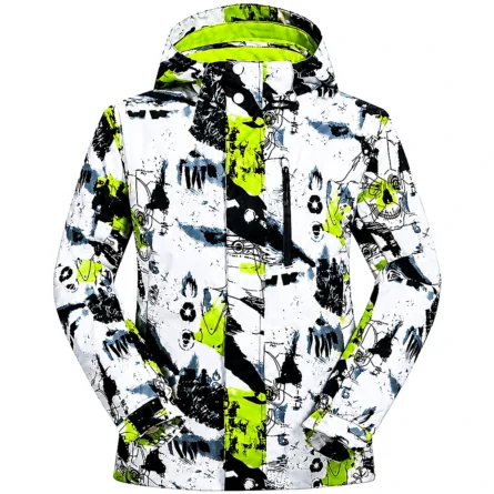 Custom Neon Graffiti Pro Ski & Snowboard Jacket