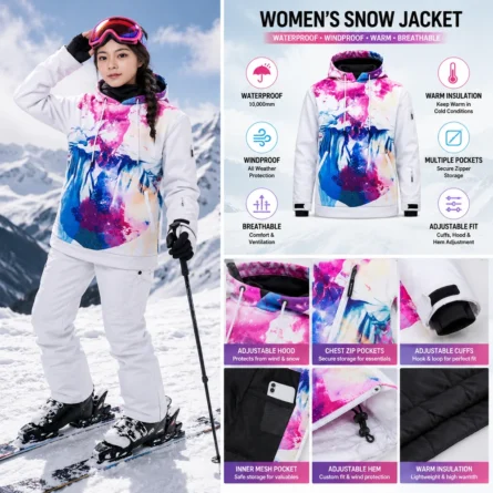 Custom Print Ski & Snowboard Jacket - Image 2