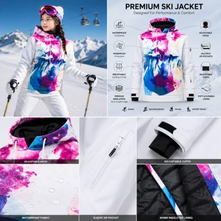 Custom Print Ski & Snowboard Jacket - Image 3