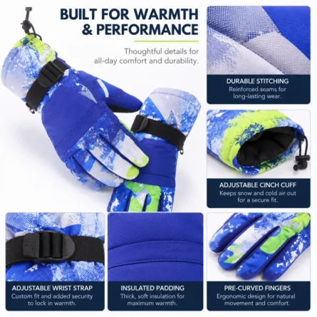 Custom Waterproof Winter Gloves - Image 2
