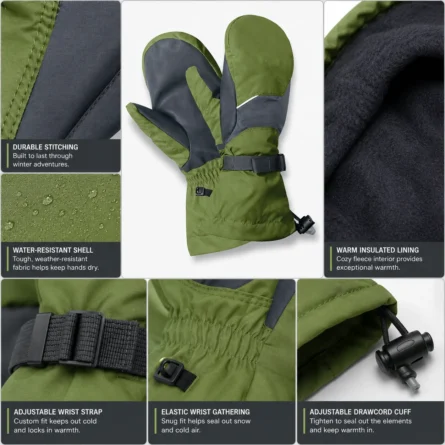 Custom Unisex Snow Gloves - Image 4