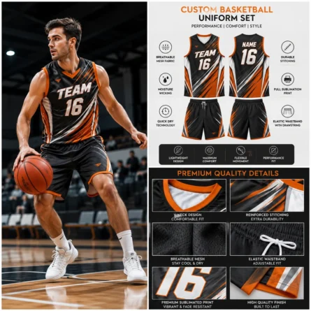 Custom Basketball sublimated Uniform - Image 2