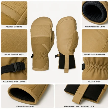 Custom Insulated  Snow Blocking Cuff Gloves - Image 3