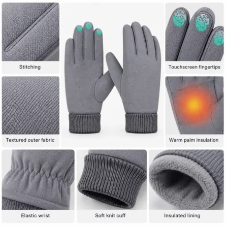 Custom Warm Touchscreen Winter Gloves - Image 4