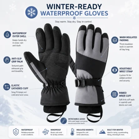 Custom Snow Shovelling Gloves - Image 4
