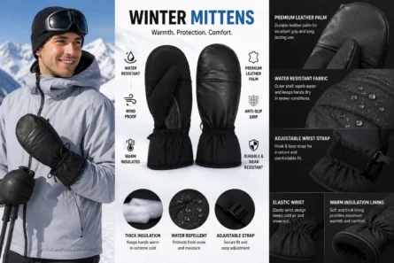 Custom Mittens with Premium Leather Palm - Image 5