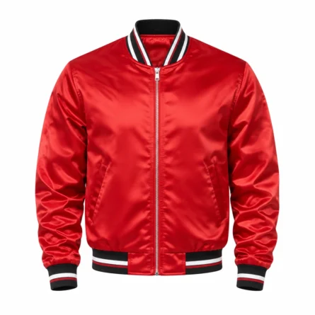 Custom Satin Varsity Bomber Jacket