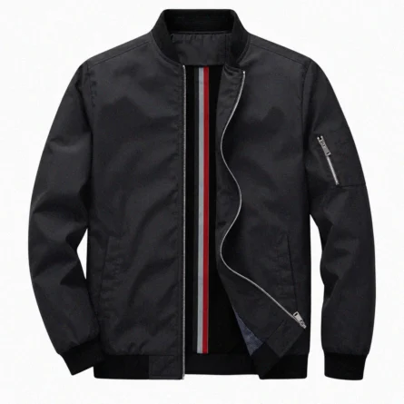 Custom Black MA-1 Bomber Jacket