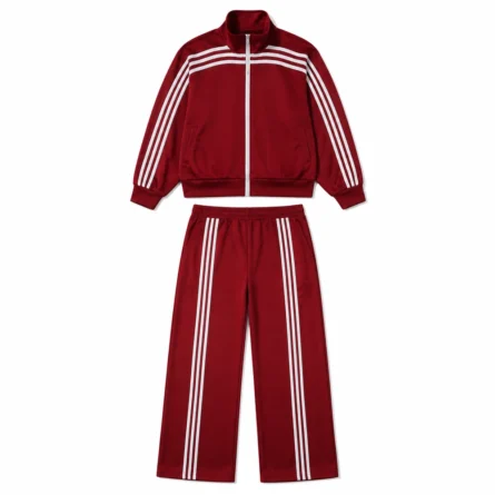 Custom Women Stripe Wide-Leg Tracksuit