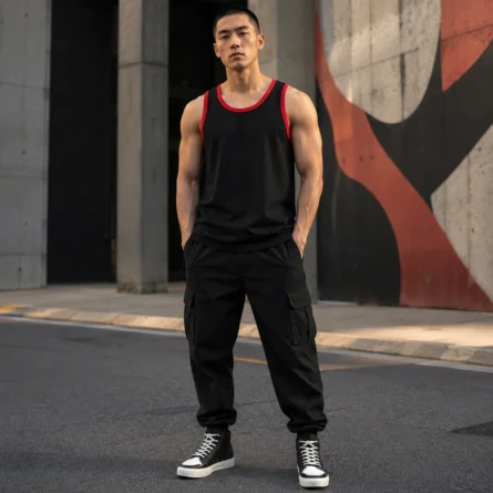 Custom Men Cotton Tank Top - Image 2