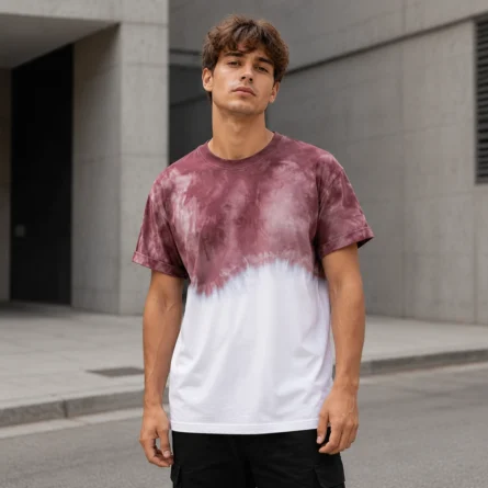 Custom Ombré washed & dyed T-shirt - Image 2