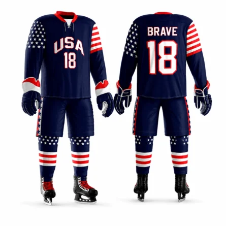 Custom USA Ice Hockey Uniform Set