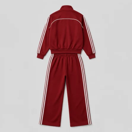 Custom Women Stripe Wide-Leg Tracksuit - Image 3