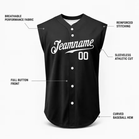 Custom Sleeveless Baseball Jersey - Image 4