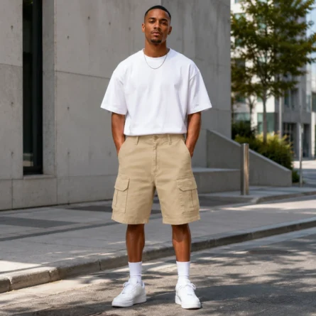 Premium Cotton Cargo Shorts - Image 4