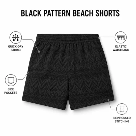 Custom Print Men Beach Shorts - Image 3