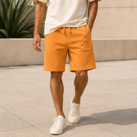 Custom Men Burnt Sweat Short - Image 3