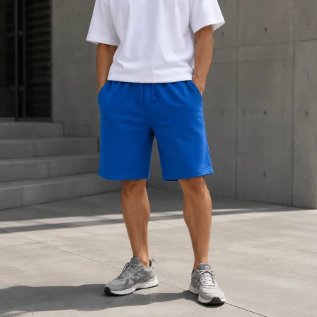 Custom Royal Blue Classic Sweat Shorts - Image 4