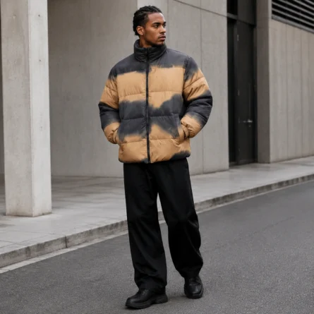 Custom Gradient Puffer Jacket - Image 4