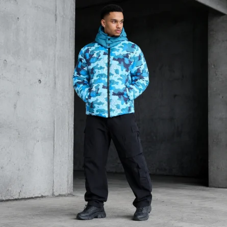 Custom Camo Puffer Jacket - Image 4