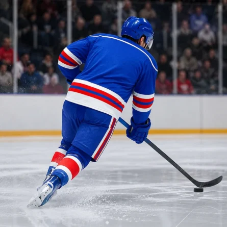 Custom Royal Blue Ice Hockey Uniform Set - Image 2