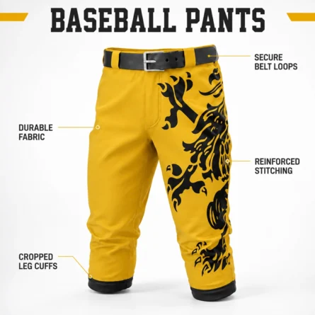 Custom Knicker-Style Cropped Baseball Pants - Image 4