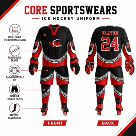 Custom Ice Hockey sublimated Uniform Set - Image 3