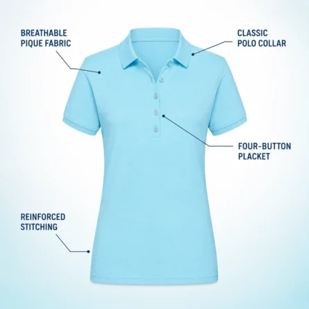 Custom Women  Polo Shirt - Image 4