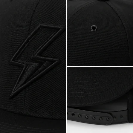Custom Embroidered Flat-Brim  Cap - Image 2