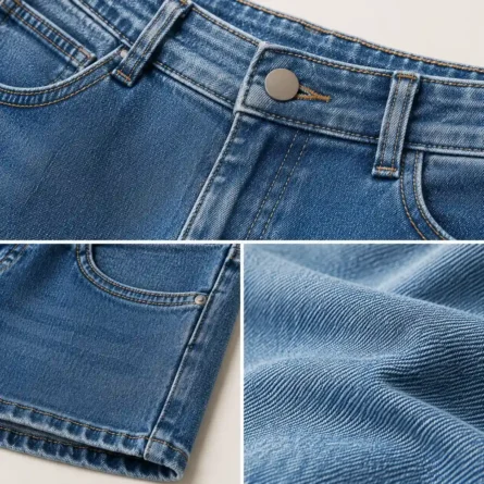 Custom Women Denim Beach Shorts - Image 4
