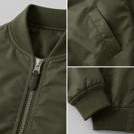 Custom Lightweight Classic Bomber Jacket - Image 2