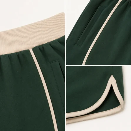 Custom Retro Piped Sweat Shorts - Image 2