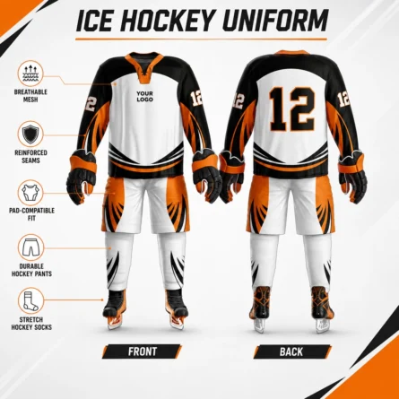 Custom Ice Hockey Uniform Sublimated set - Image 4