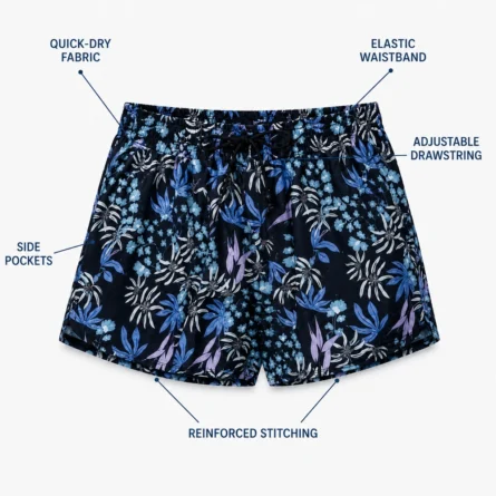 Custom Women Print Beach Shorts - Image 3