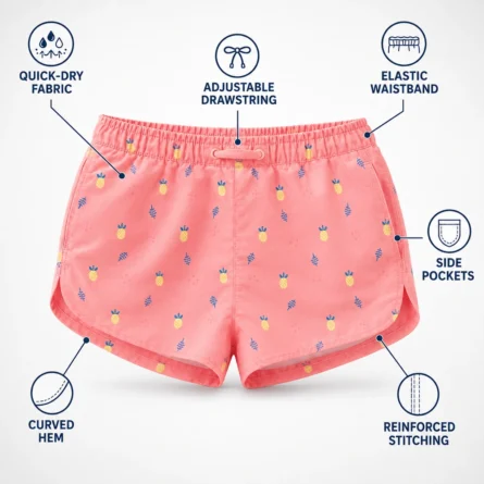 Custom Women Print  Beach Shorts - Image 4