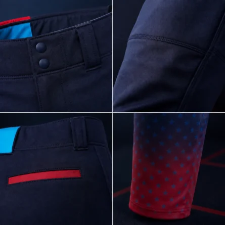 Custom Full-Length Gradient Star Baseball Pants - Image 5